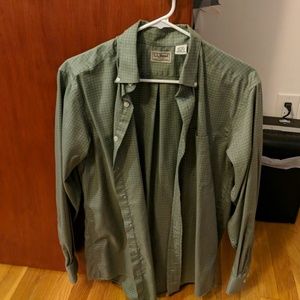 L.L. Bean Green Button Down Shirt